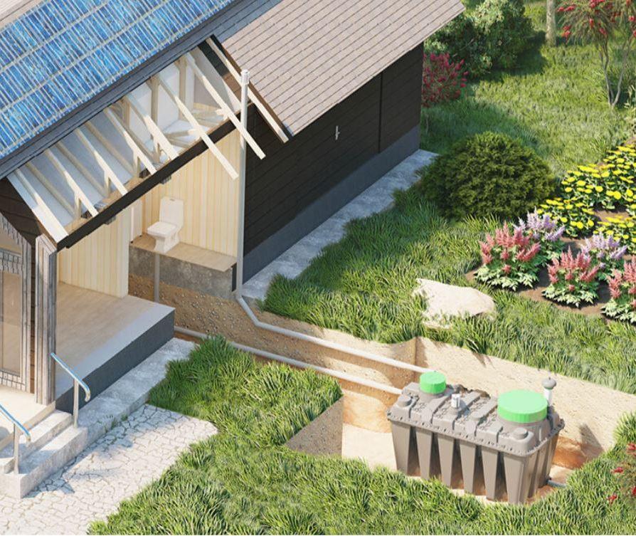 biološka čistilna naprava v zemlji