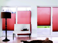 rdeča plise senčila