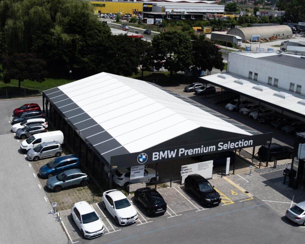 avtomobilski nadstreški za avtohišo