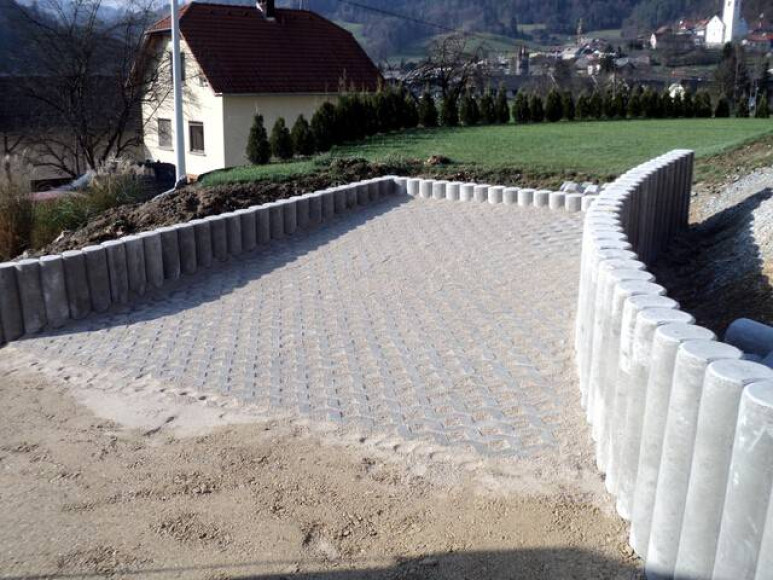 Izdelava betonske škarpe