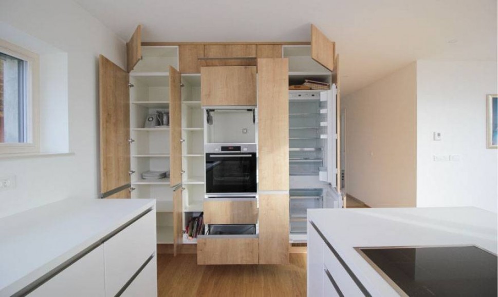 Moderna kuhinja čistil linij