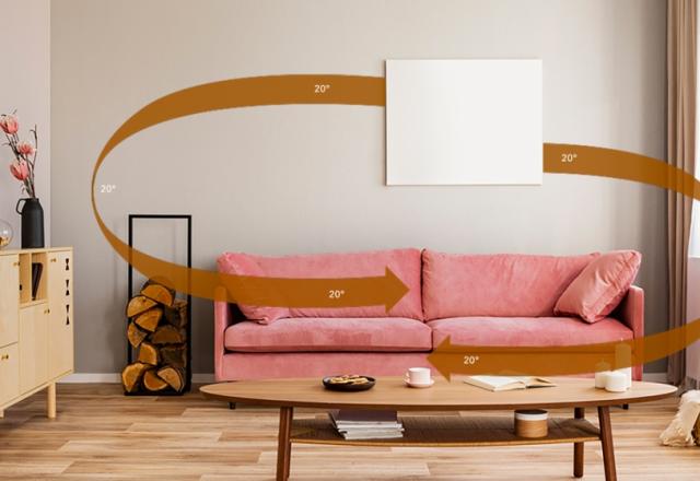 Infrardečo ogrevanje je enakomerno razporejena toplota brez izgub