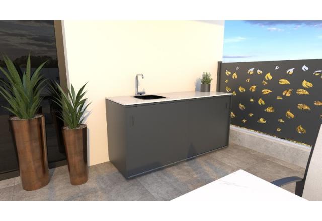 Zunanje letne kuhinje morajo biti vzdržljive in prilagodljive